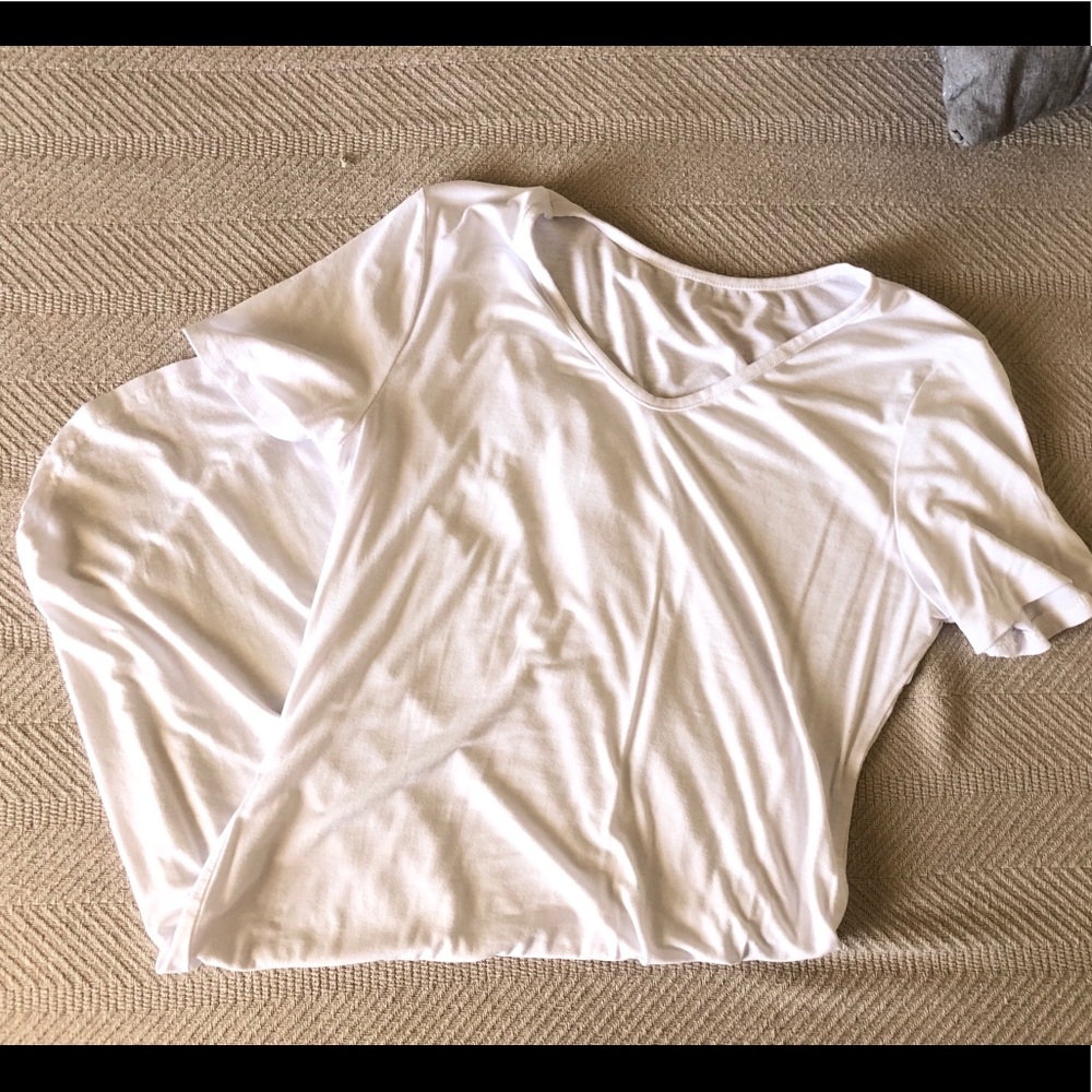 White Short Sleeve T-Shirt Dress
